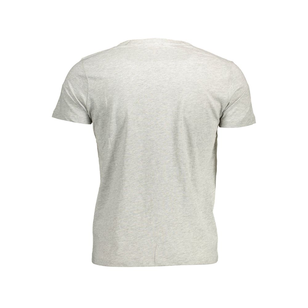 U.S. POLO ASSN. Elegant Gray Crew Neck Cotton Tee