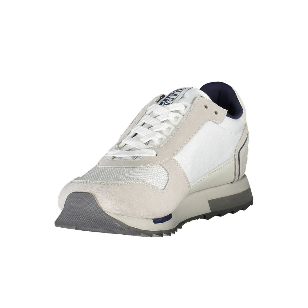 Napapijri Elegant White Laced Sports Sneakers