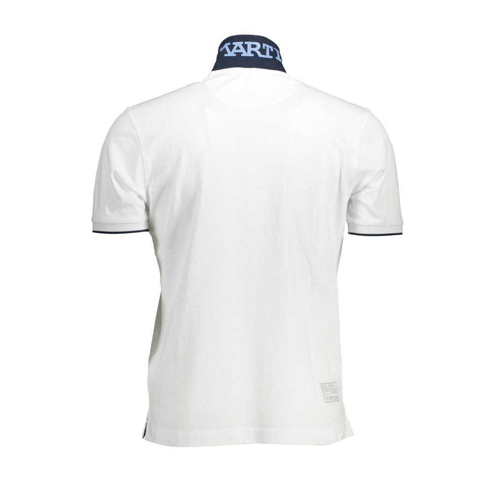 La Martina White Cotton Mens Polo Shirt