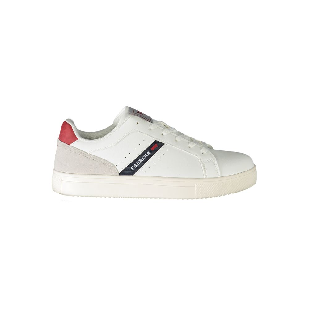 Carrera White Polyester Sneaker