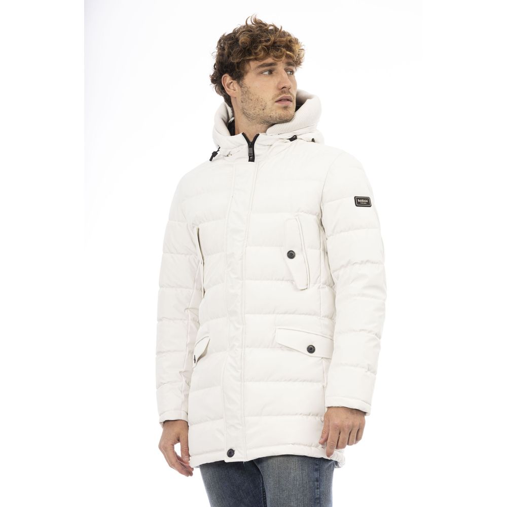 Baldinini Trend White Polyester Men's Jacket