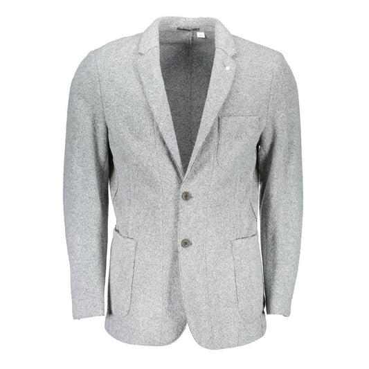 Gant Elegant Gray Long Sleeve Classic Jacket