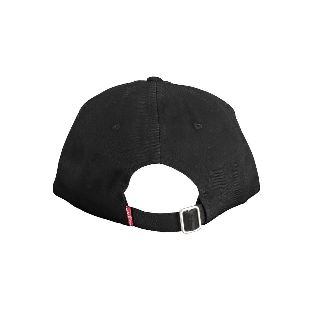 Levi's Chic Embroidered Visor Cap in Elegant Black