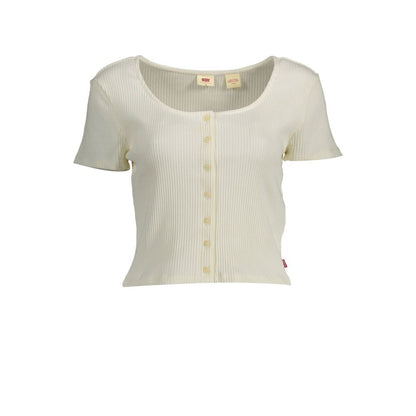 Levi's White Cotton Women Top