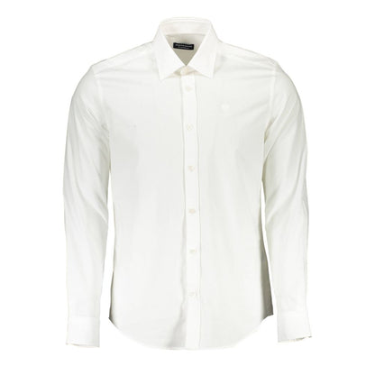 North Sails Elegant White Stretch Cotton Shirt