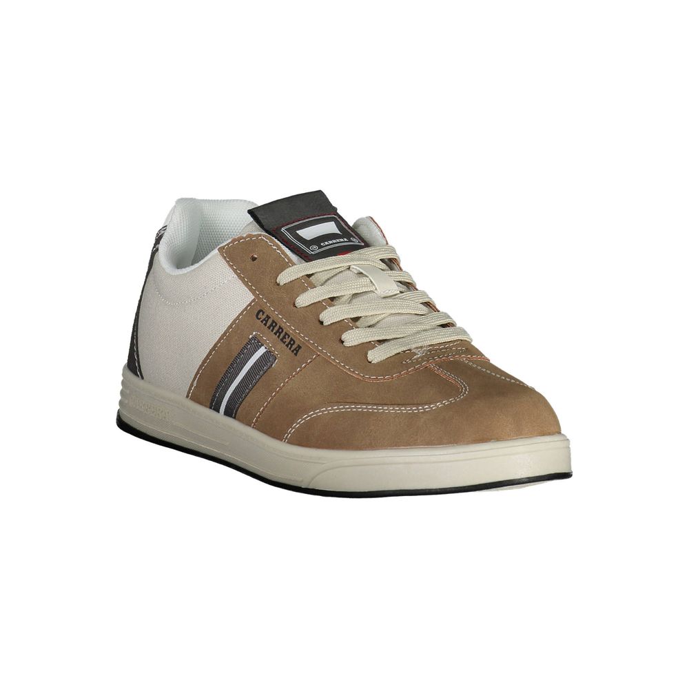 Carrera Sleek Brown Sneakers with Contrasting Details