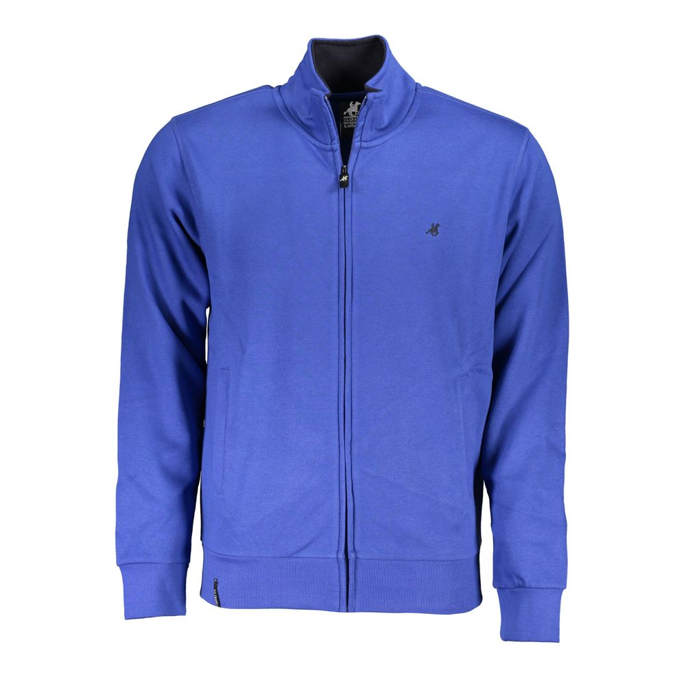 U.S. Grand Polo Chic Long Sleeve Zip-Up Polo Sweatshirt