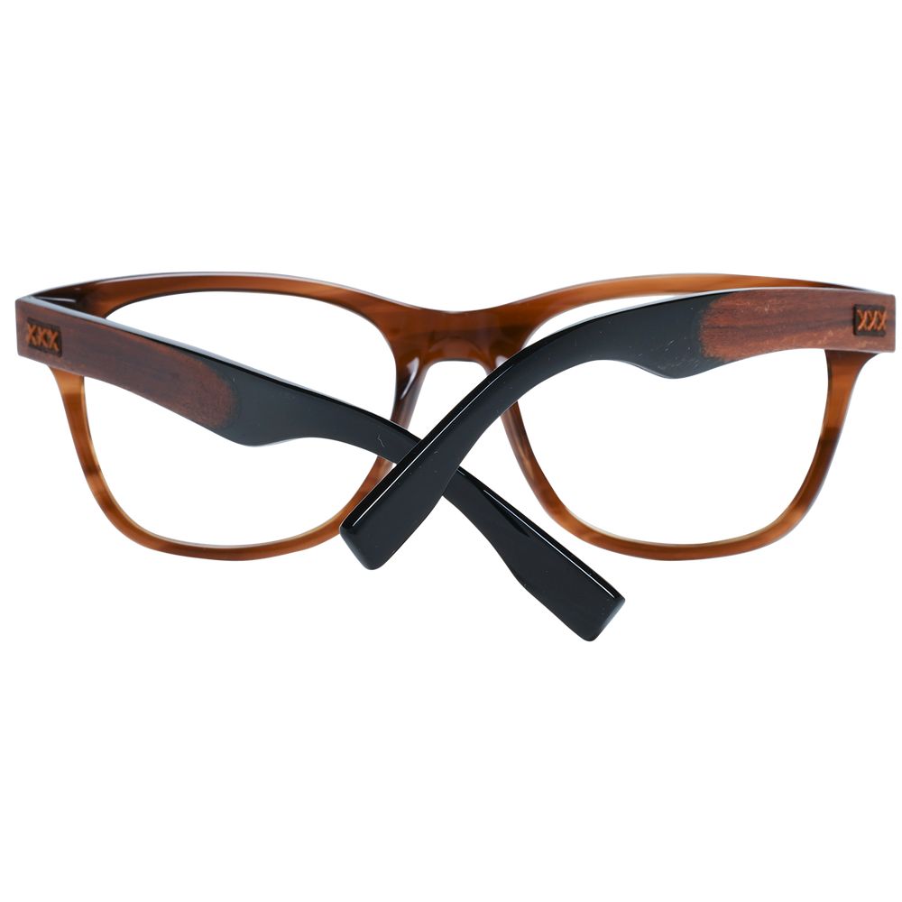 Ermenegildo Zegna Brown Men Optical Frames