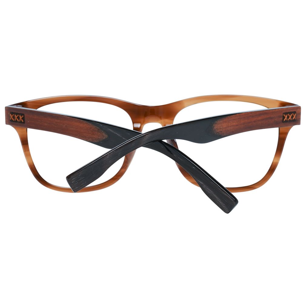 Ermenegildo Zegna Brown Men Optical Frames