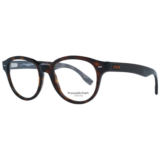 Ermenegildo Zegna Brown Men Optical Frames