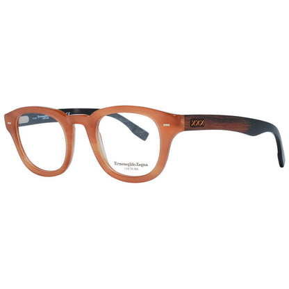 Ermenegildo Zegna Brown Men Optical Frames