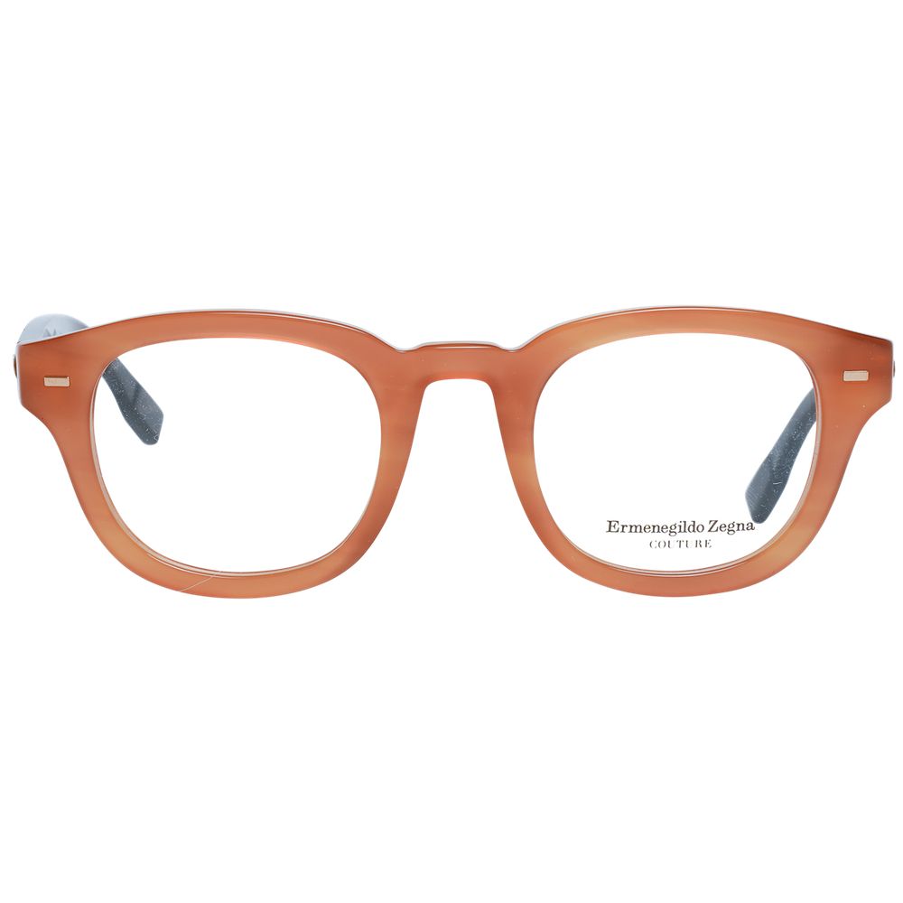 Ermenegildo Zegna Brown Men Optical Frames