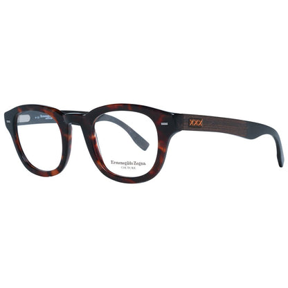 Ermenegildo Zegna Brown Men Optical Frames