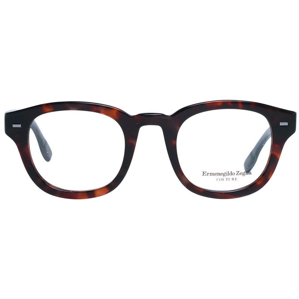 Ermenegildo Zegna Brown Men Optical Frames