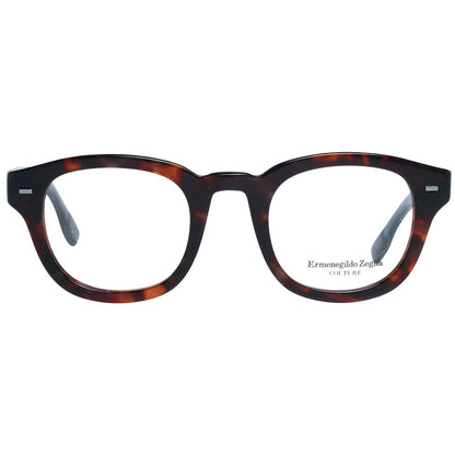 Ermenegildo Zegna Brown Men Optical Frames