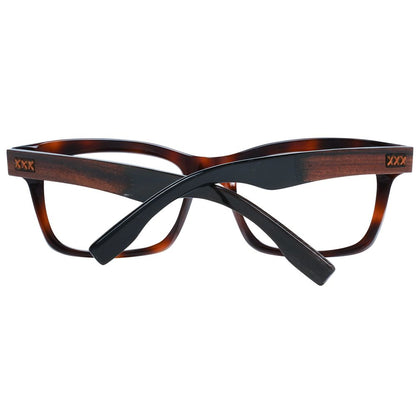 Ermenegildo Zegna Brown Men Optical Frames