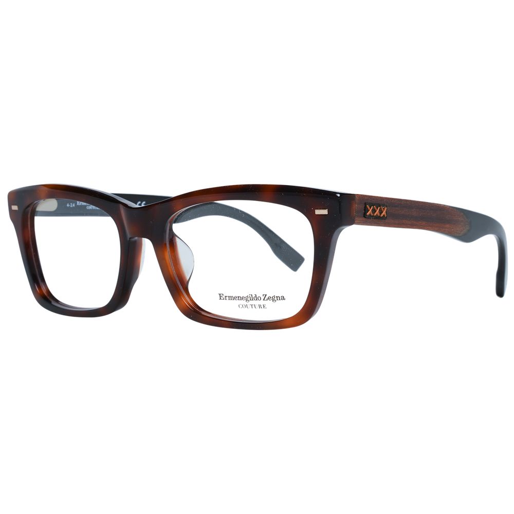 Ermenegildo Zegna Brown Men Optical Frames