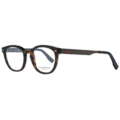 Ermenegildo Zegna Brown Men Optical Frames