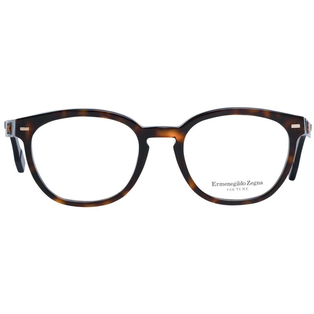 Ermenegildo Zegna Brown Men Optical Frames