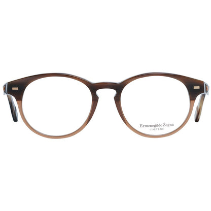 Ermenegildo Zegna Brown Men Optical Frames