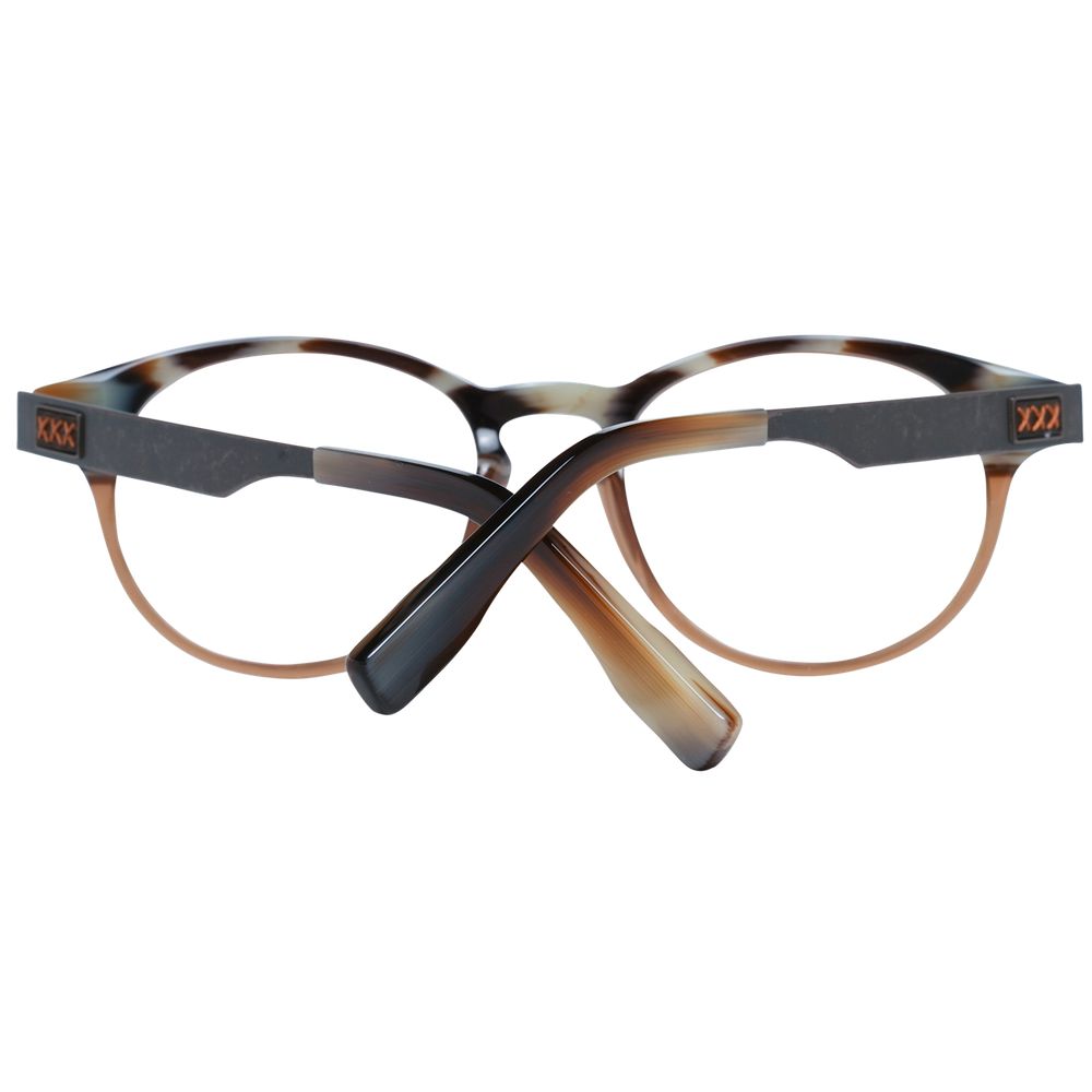 Ermenegildo Zegna Brown Men Optical Frames