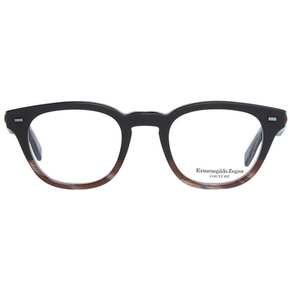 Ermenegildo Zegna Brown Men Optical Frames