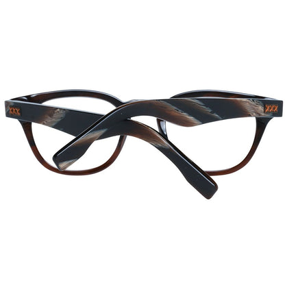 Ermenegildo Zegna Brown Men Optical Frames