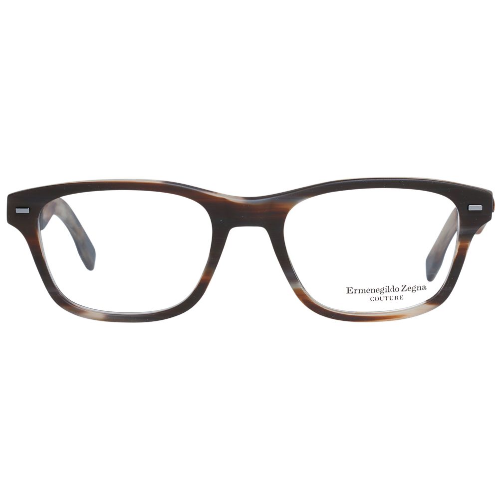 Ermenegildo Zegna Brown Men Optical Frames