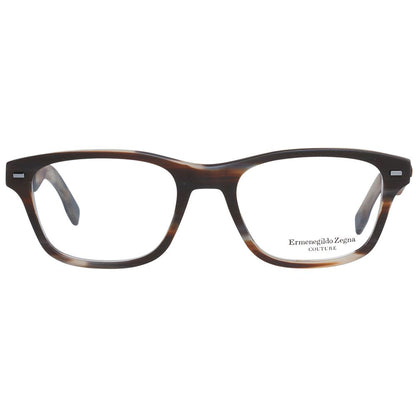 Ermenegildo Zegna Brown Men Optical Frames