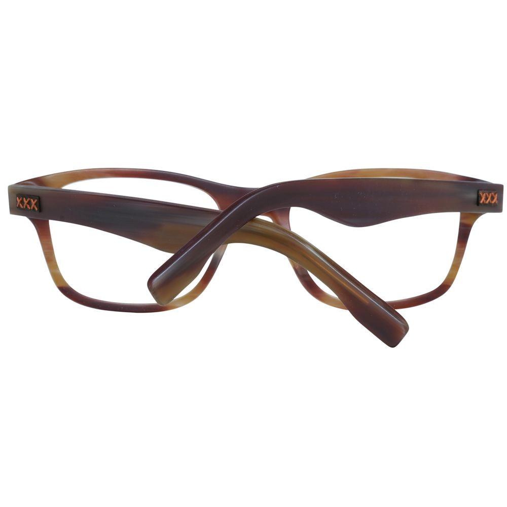 Ermenegildo Zegna Brown Men Optical Frames