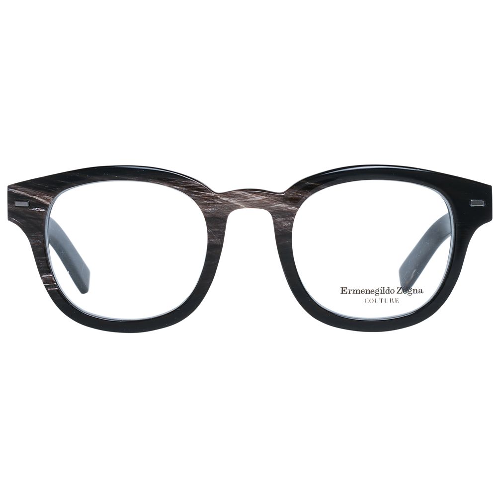 Ermenegildo Zegna Brown Men Optical Frames