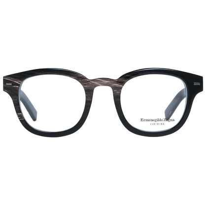 Ermenegildo Zegna Brown Men Optical Frames