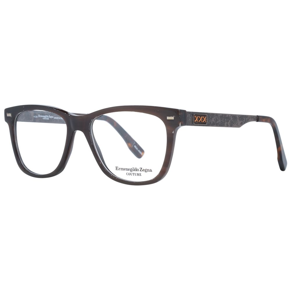 Ermenegildo Zegna Brown Men Optical Frames