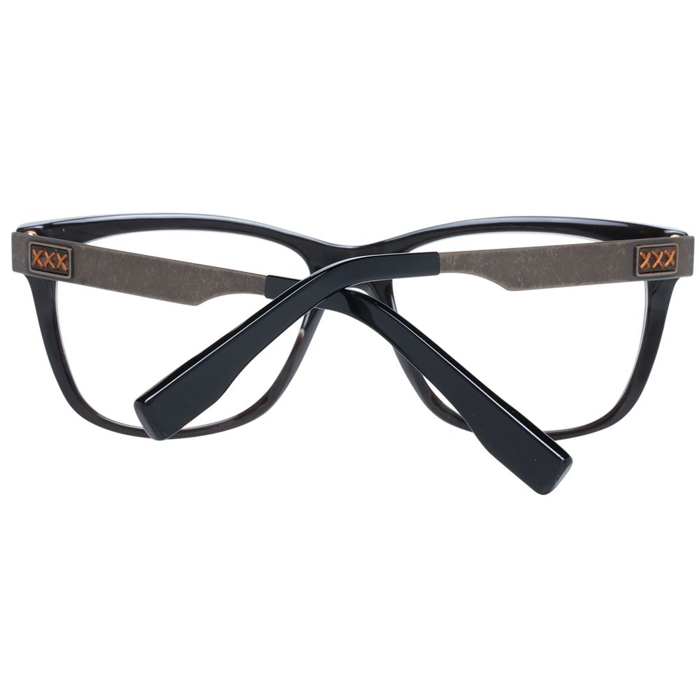 Ermenegildo Zegna Brown Men Optical Frames