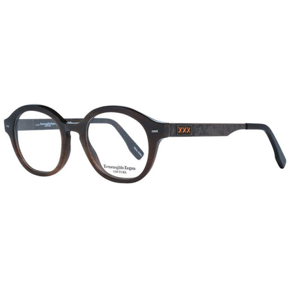 Ermenegildo Zegna Brown Men Optical Frames