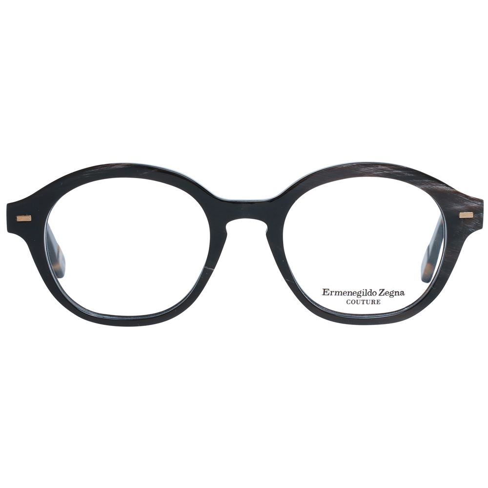 Ermenegildo Zegna Brown Men Optical Frames