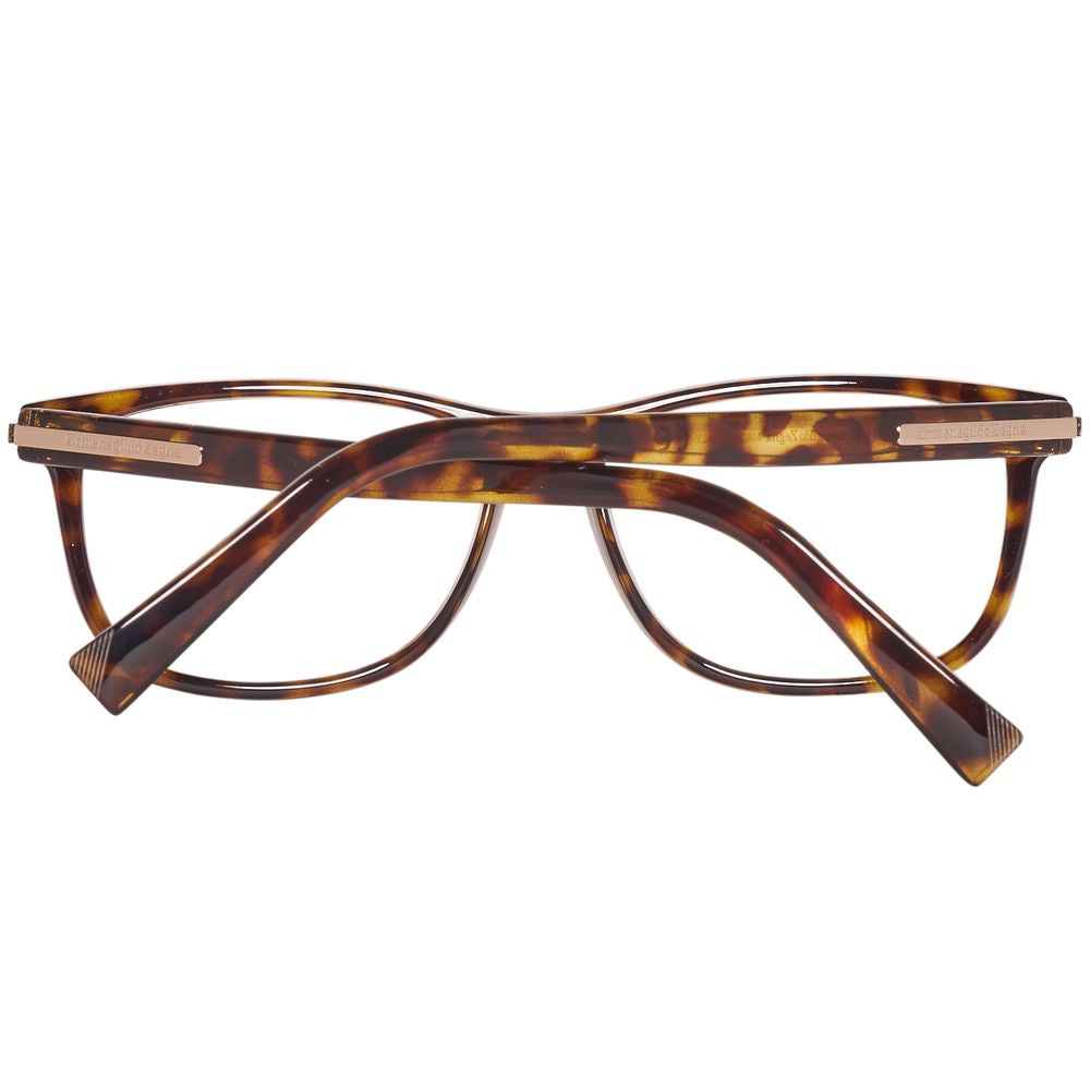 Ermenegildo Zegna Brown Men Optical Frames