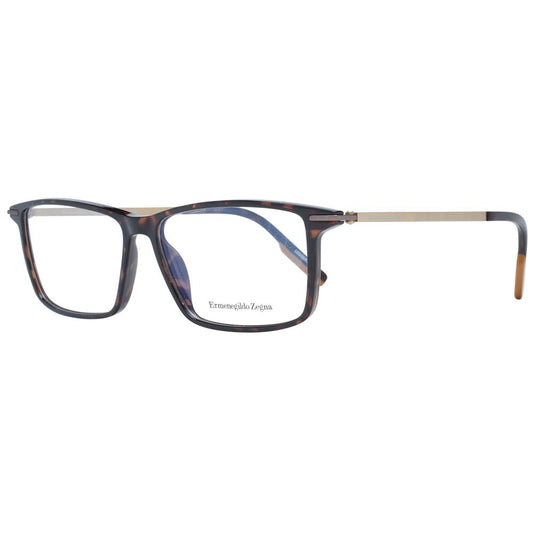 Ermenegildo Zegna Brown Men Optical Frames