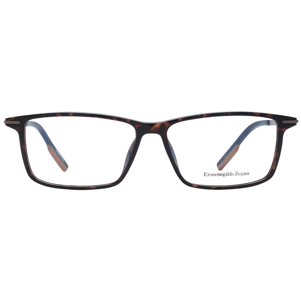 Ermenegildo Zegna Brown Men Optical Frames