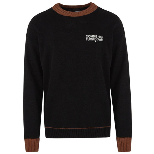 Comme Des Fuckdown Black Acrylic Sweater