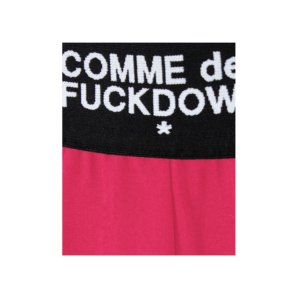 Comme Des Fuckdown Fuchsia Polyester Jeans & Pant