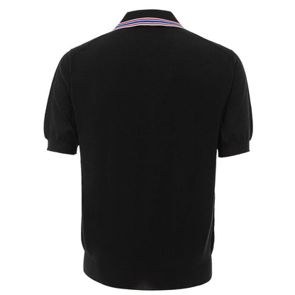 Brioni Black Wool Polo Shirt