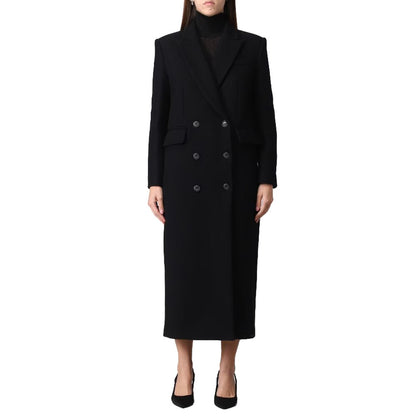 PINKO Black Wool Jackets & Coat