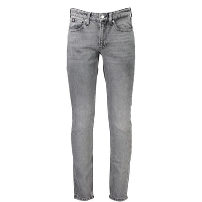 Calvin Klein Gray Cotton Jeans & Pant