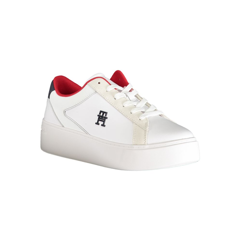 Tommy Hilfiger White Polyester Sneaker