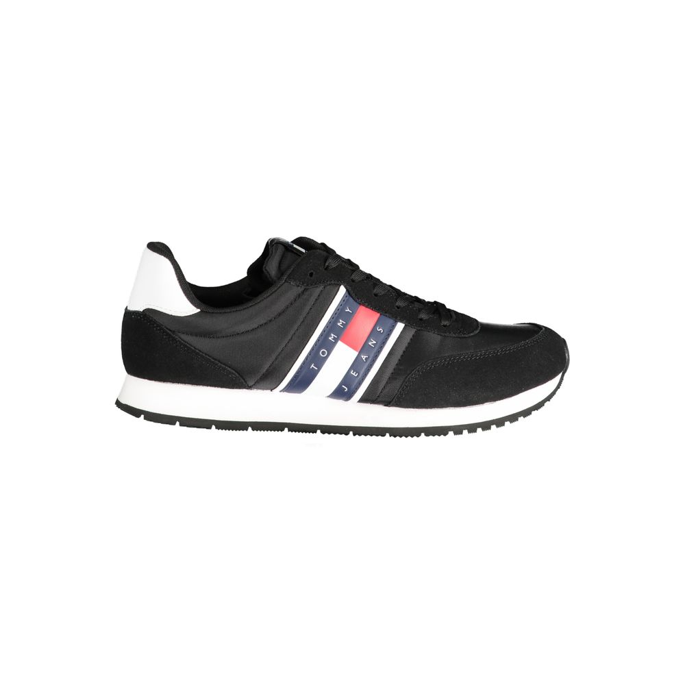 Tommy Hilfiger Black Polyester Sneaker