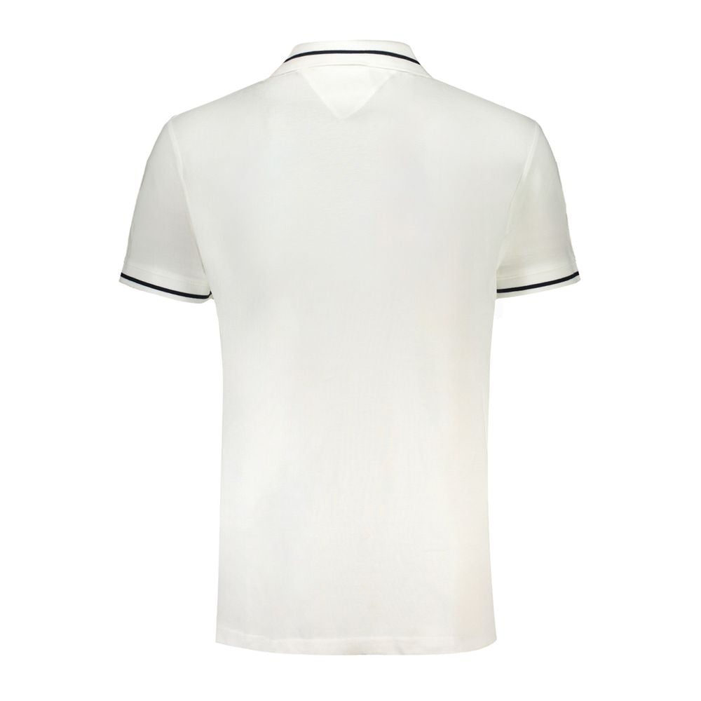 Tommy Hilfiger White Cotton Polo Shirt