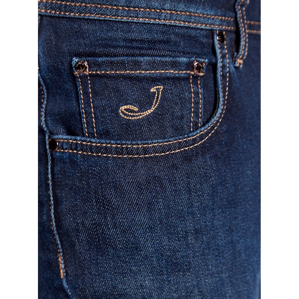 Jacob Cohen Blue Cotton Jeans & Pant