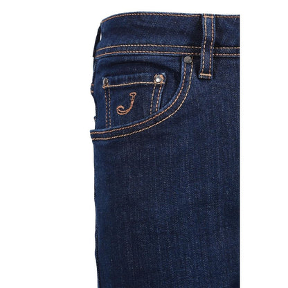 Jacob Cohen Blue Cotton Jeans & Pant