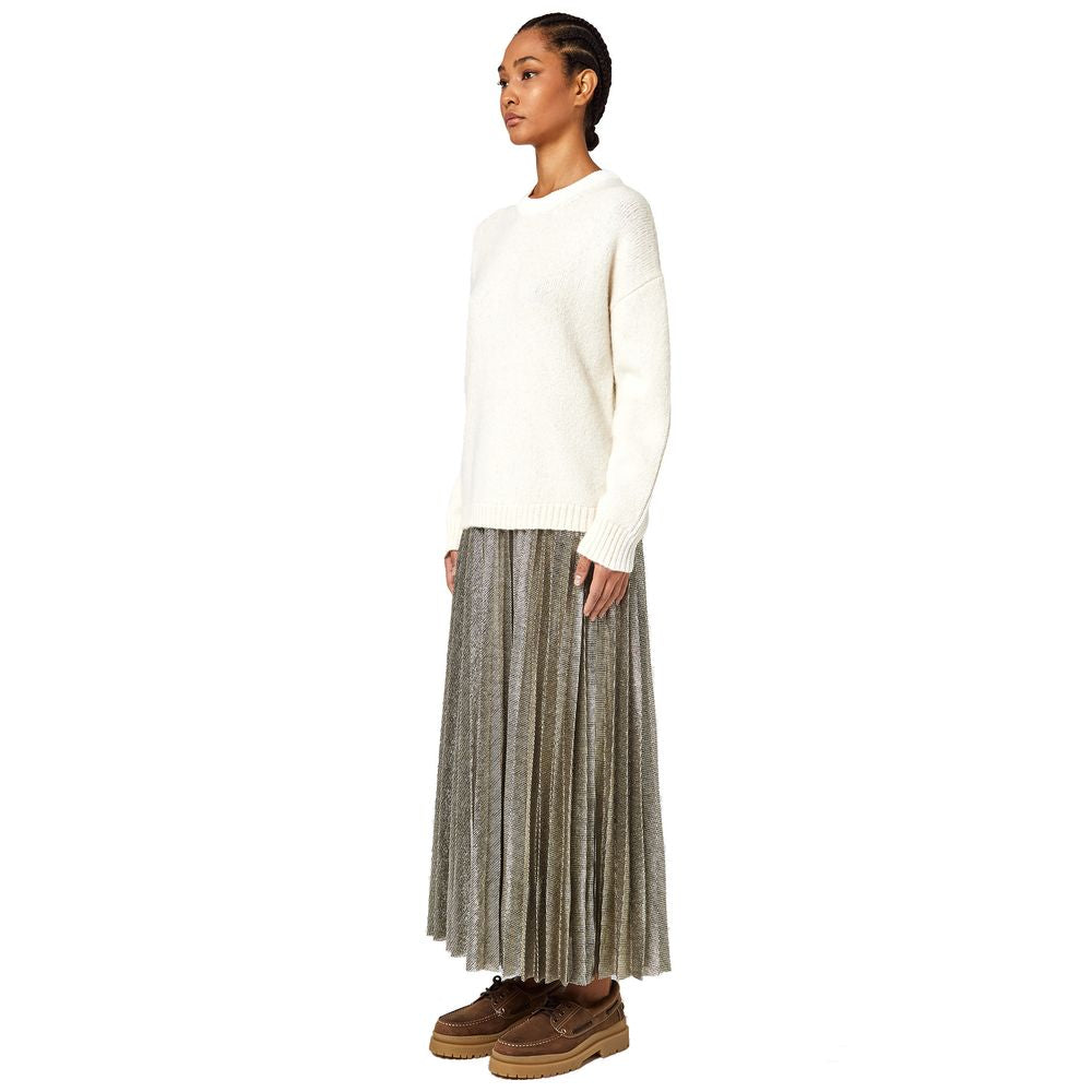 Alpha Studio White Wool Riciclata Sweater